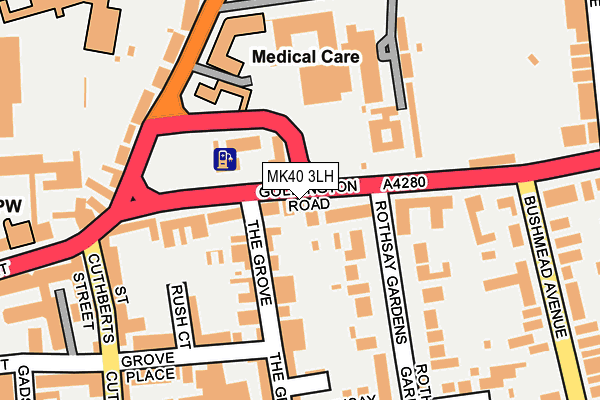 MK40 3LH map - OS OpenMap – Local (Ordnance Survey) MK40 3LH map - OS OpenMap – Local (Ordnance Survey)