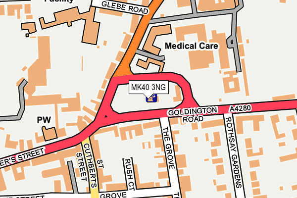 MK40 3NG map - OS OpenMap – Local (Ordnance Survey) MK40 3NG map - OS OpenMap – Local (Ordnance Survey)