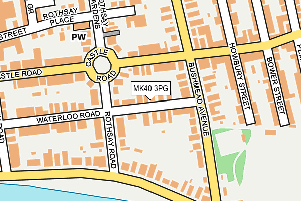 MK40 3PG map - OS OpenMap – Local (Ordnance Survey) MK40 3PG map - OS OpenMap – Local (Ordnance Survey)