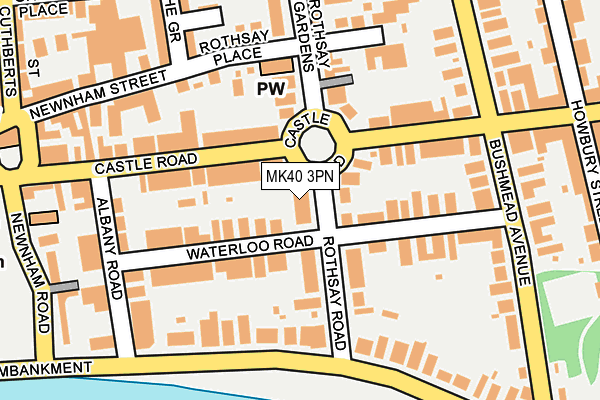 MK40 3PN map - OS OpenMap – Local (Ordnance Survey) MK40 3PN map - OS OpenMap – Local (Ordnance Survey)