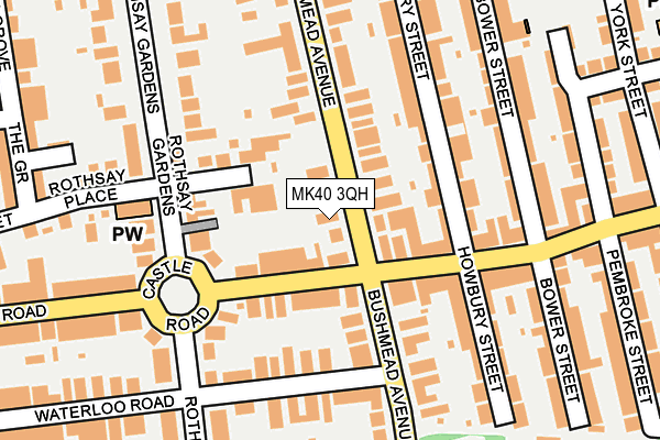MK40 3QH map - OS OpenMap – Local (Ordnance Survey) MK40 3QH map - OS OpenMap – Local (Ordnance Survey)