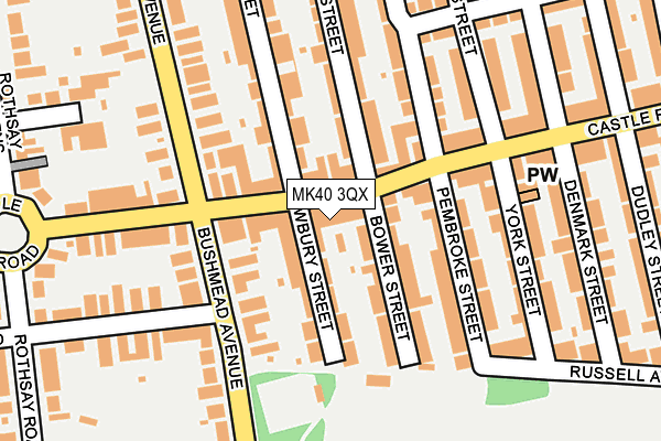 MK40 3QX map - OS OpenMap – Local (Ordnance Survey) MK40 3QX map - OS OpenMap – Local (Ordnance Survey)