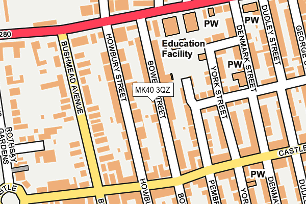 MK40 3QZ map - OS OpenMap – Local (Ordnance Survey) MK40 3QZ map - OS OpenMap – Local (Ordnance Survey)