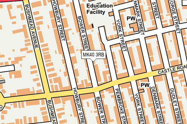 MK40 3RB map - OS OpenMap – Local (Ordnance Survey) MK40 3RB map - OS OpenMap – Local (Ordnance Survey)