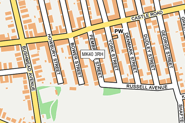 MK40 3RH map - OS OpenMap – Local (Ordnance Survey) MK40 3RH map - OS OpenMap – Local (Ordnance Survey)