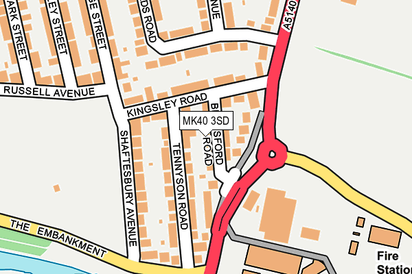 MK40 3SD map - OS OpenMap – Local (Ordnance Survey) MK40 3SD map - OS OpenMap – Local (Ordnance Survey)