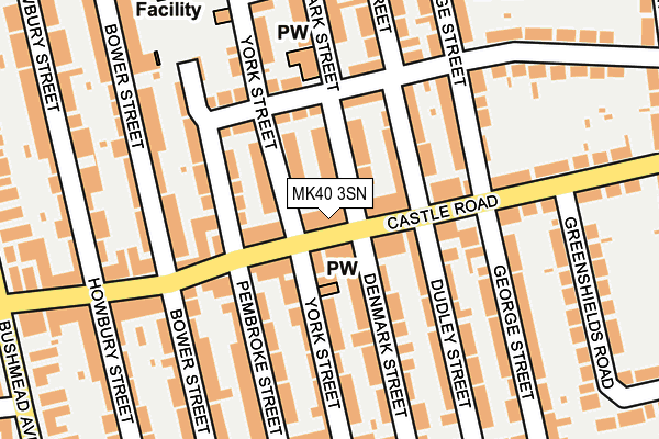 MK40 3SN map - OS OpenMap – Local (Ordnance Survey) MK40 3SN map - OS OpenMap – Local (Ordnance Survey)
