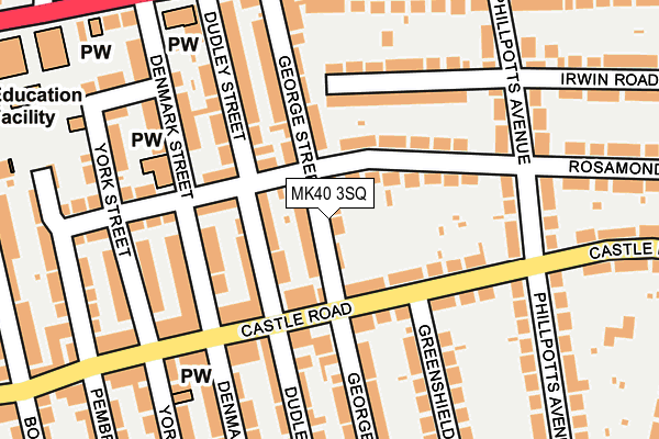 MK40 3SQ map - OS OpenMap – Local (Ordnance Survey) MK40 3SQ map - OS OpenMap – Local (Ordnance Survey)
