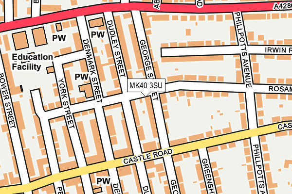 MK40 3SU map - OS OpenMap – Local (Ordnance Survey) MK40 3SU map - OS OpenMap – Local (Ordnance Survey)