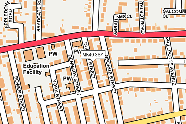 MK40 3SY map - OS OpenMap – Local (Ordnance Survey) MK40 3SY map - OS OpenMap – Local (Ordnance Survey)