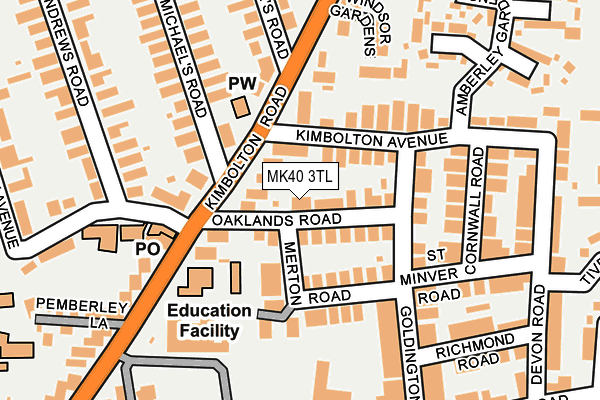 MK40 3TL map - OS OpenMap – Local (Ordnance Survey) MK40 3TL map - OS OpenMap – Local (Ordnance Survey)