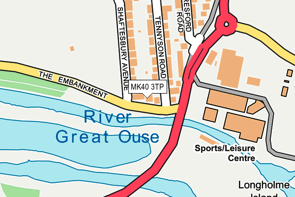 MK40 3TP map - OS OpenMap – Local (Ordnance Survey) MK40 3TP map - OS OpenMap – Local (Ordnance Survey)
