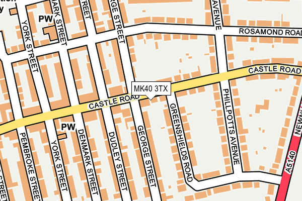 MK40 3TX map - OS OpenMap – Local (Ordnance Survey) MK40 3TX map - OS OpenMap – Local (Ordnance Survey)