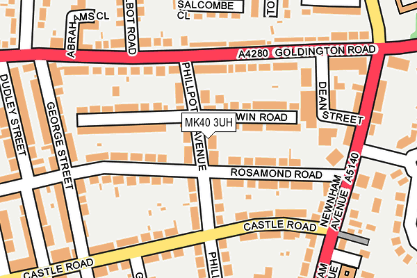 MK40 3UH map - OS OpenMap – Local (Ordnance Survey)