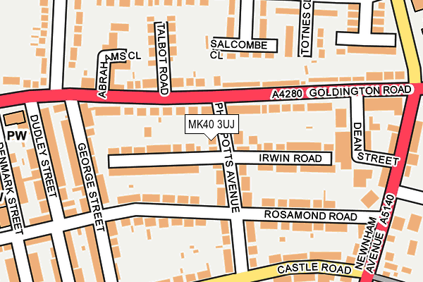 MK40 3UJ map - OS OpenMap – Local (Ordnance Survey) MK40 3UJ map - OS OpenMap – Local (Ordnance Survey)