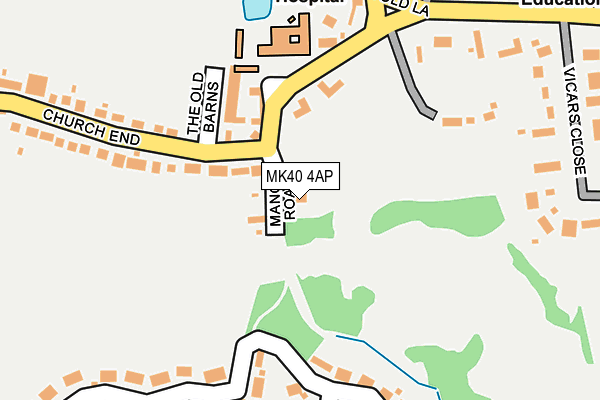 MK40 4AP map - OS OpenMap – Local (Ordnance Survey) MK40 4AP map - OS OpenMap – Local (Ordnance Survey)