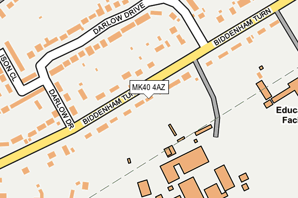MK40 4AZ map - OS OpenMap – Local (Ordnance Survey) MK40 4AZ map - OS OpenMap – Local (Ordnance Survey)