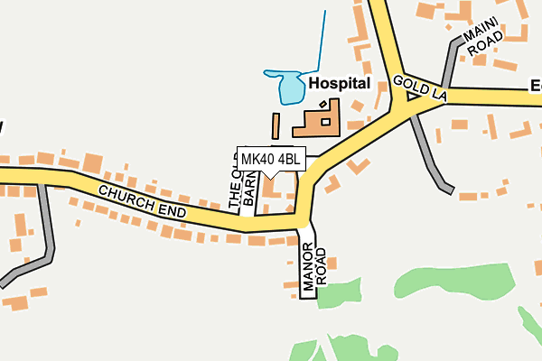 MK40 4BL map - OS OpenMap – Local (Ordnance Survey) MK40 4BL map - OS OpenMap – Local (Ordnance Survey)