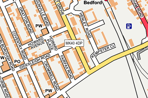 MK40 4DP map - OS OpenMap – Local (Ordnance Survey) MK40 4DP map - OS OpenMap – Local (Ordnance Survey)