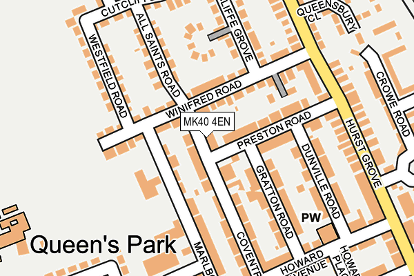 MK40 4EN map - OS OpenMap – Local (Ordnance Survey) MK40 4EN map - OS OpenMap – Local (Ordnance Survey)