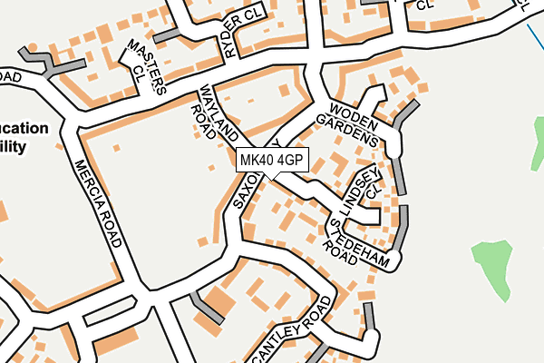 MK40 4GP map - OS OpenMap – Local (Ordnance Survey) MK40 4GP map - OS OpenMap – Local (Ordnance Survey)