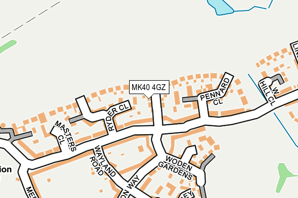MK40 4GZ map - OS OpenMap – Local (Ordnance Survey) MK40 4GZ map - OS OpenMap – Local (Ordnance Survey)