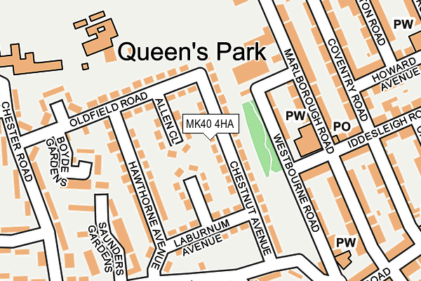 MK40 4HA map - OS OpenMap – Local (Ordnance Survey) MK40 4HA map - OS OpenMap – Local (Ordnance Survey)