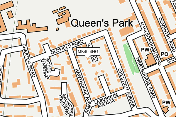 MK40 4HG map - OS OpenMap – Local (Ordnance Survey) MK40 4HG map - OS OpenMap – Local (Ordnance Survey)
