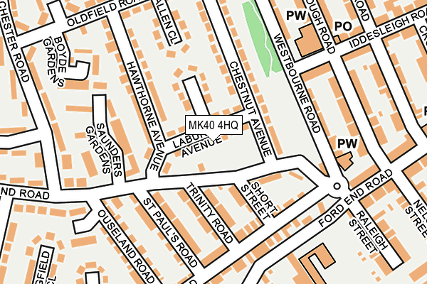 MK40 4HQ map - OS OpenMap – Local (Ordnance Survey) MK40 4HQ map - OS OpenMap – Local (Ordnance Survey)