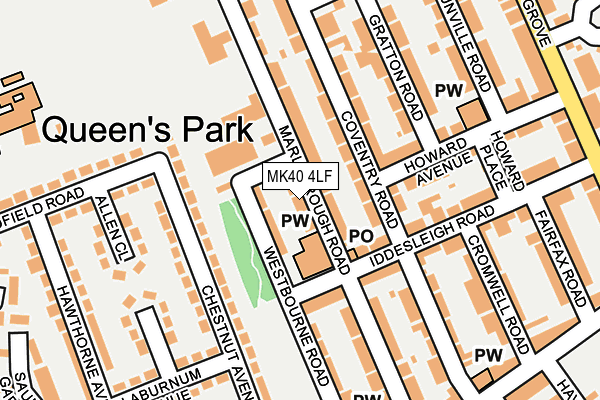 MK40 4LF map - OS OpenMap – Local (Ordnance Survey) MK40 4LF map - OS OpenMap – Local (Ordnance Survey)
