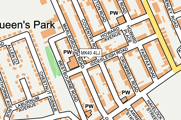 MK40 4LJ map - OS OpenMap – Local (Ordnance Survey) MK40 4LJ map - OS OpenMap – Local (Ordnance Survey)