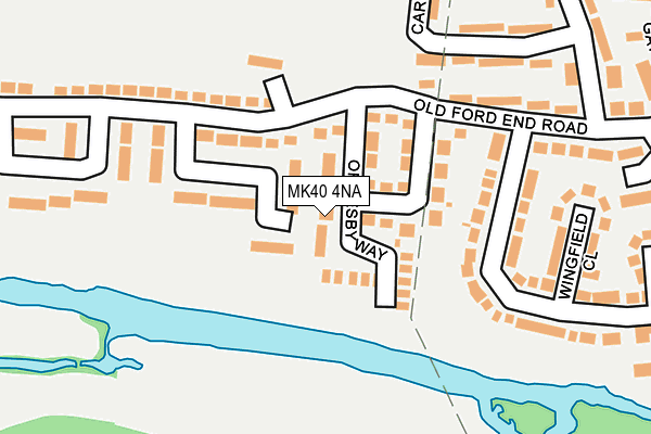 MK40 4NA map - OS OpenMap – Local (Ordnance Survey) MK40 4NA map - OS OpenMap – Local (Ordnance Survey)
