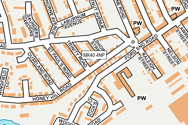 MK40 4NP map - OS OpenMap – Local (Ordnance Survey) MK40 4NP map - OS OpenMap – Local (Ordnance Survey)