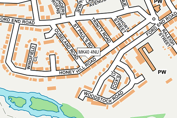MK40 4NU map - OS OpenMap – Local (Ordnance Survey) MK40 4NU map - OS OpenMap – Local (Ordnance Survey)