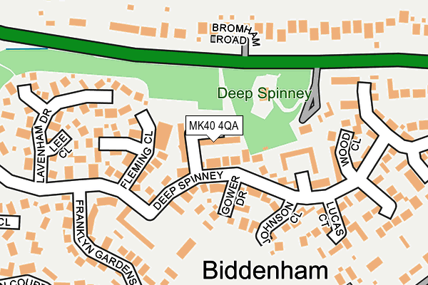 MK40 4QA map - OS OpenMap – Local (Ordnance Survey) MK40 4QA map - OS OpenMap – Local (Ordnance Survey)
