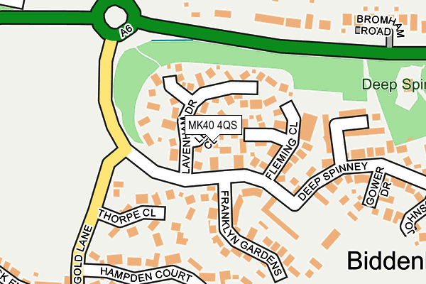 MK40 4QS map - OS OpenMap – Local (Ordnance Survey) MK40 4QS map - OS OpenMap – Local (Ordnance Survey)