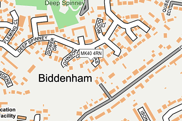 MK40 4RN map - OS OpenMap – Local (Ordnance Survey) MK40 4RN map - OS OpenMap – Local (Ordnance Survey)