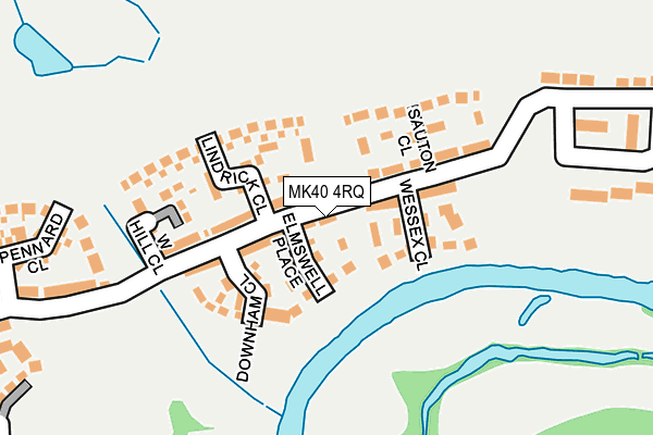 MK40 4RQ map - OS OpenMap – Local (Ordnance Survey) MK40 4RQ map - OS OpenMap – Local (Ordnance Survey)