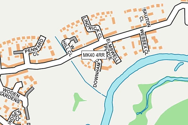 MK40 4RR map - OS OpenMap – Local (Ordnance Survey) MK40 4RR map - OS OpenMap – Local (Ordnance Survey)