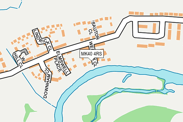 MK40 4RS map - OS OpenMap – Local (Ordnance Survey) MK40 4RS map - OS OpenMap – Local (Ordnance Survey)