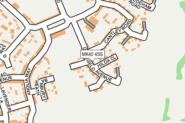 MK40 4SS map - OS OpenMap – Local (Ordnance Survey) MK40 4SS map - OS OpenMap – Local (Ordnance Survey)