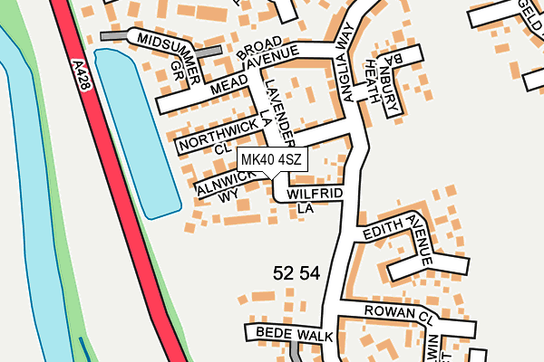 MK40 4SZ map - OS OpenMap – Local (Ordnance Survey) MK40 4SZ map - OS OpenMap – Local (Ordnance Survey)