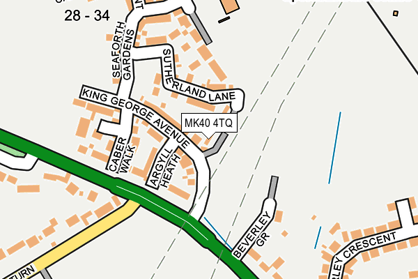 MK40 4TQ map - OS OpenMap – Local (Ordnance Survey) MK40 4TQ map - OS OpenMap – Local (Ordnance Survey)