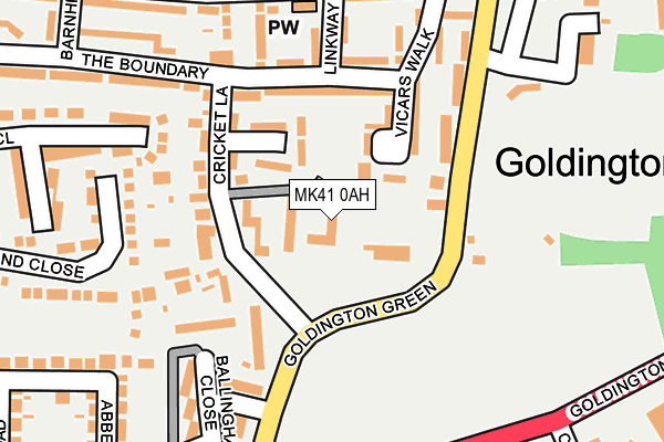 MK41 0AH map - OS OpenMap – Local (Ordnance Survey) MK41 0AH map - OS OpenMap – Local (Ordnance Survey)