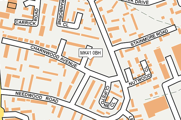 MK41 0BH map - OS OpenMap – Local (Ordnance Survey) MK41 0BH map - OS OpenMap – Local (Ordnance Survey)