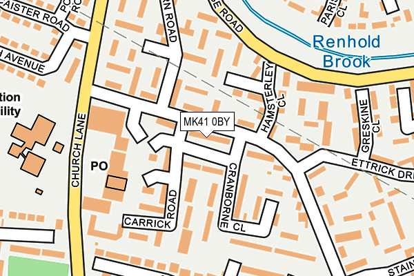 MK41 0BY map - OS OpenMap – Local (Ordnance Survey) MK41 0BY map - OS OpenMap – Local (Ordnance Survey)