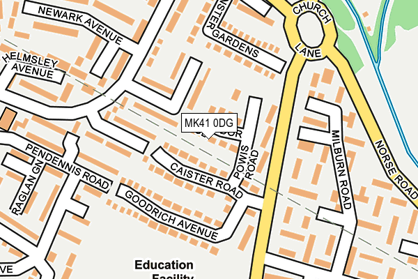 MK41 0DG map - OS OpenMap – Local (Ordnance Survey) MK41 0DG map - OS OpenMap – Local (Ordnance Survey)
