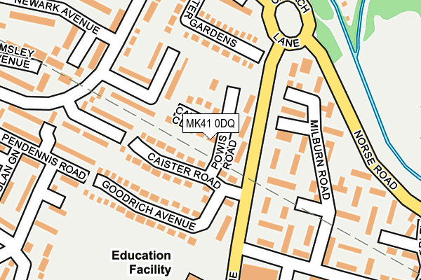 MK41 0DQ map - OS OpenMap – Local (Ordnance Survey) MK41 0DQ map - OS OpenMap – Local (Ordnance Survey)