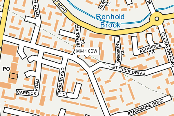 MK41 0DW map - OS OpenMap – Local (Ordnance Survey) MK41 0DW map - OS OpenMap – Local (Ordnance Survey)