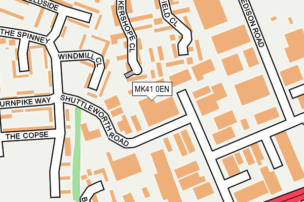 MK41 0EN map - OS OpenMap – Local (Ordnance Survey) MK41 0EN map - OS OpenMap – Local (Ordnance Survey)